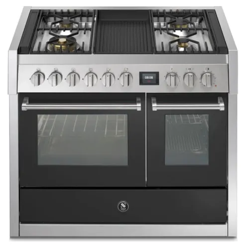 GQ10SF4BAN STEEL Fornuis 100 cm