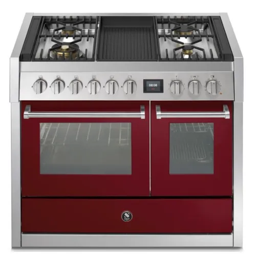 GQ10SF4BBR STEEL Fornuis 100 cm