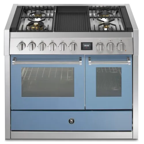 GQ10SF4BCE STEEL Fornuis 100 cm
