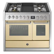 GQ10SF4BCR STEEL Fornuis 100 cm