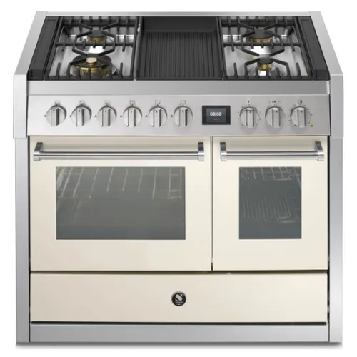 GQ10SF4BNA STEEL Fornuis 100 cm