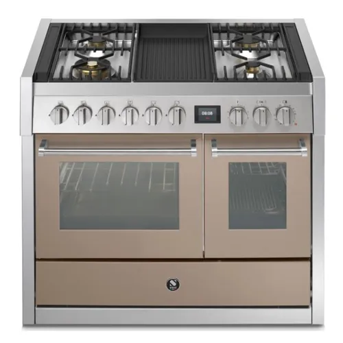 GQ10SF4BSA STEEL Fornuis 100 cm