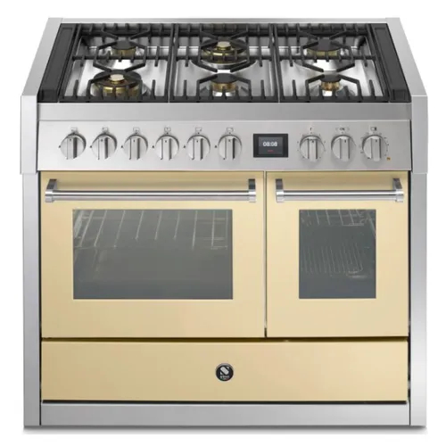 GQ10SF6WCR STEEL Fornuis 100 cm