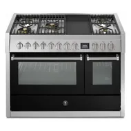 GQ12SF4TMBA STEEL Fornuis 120 cm