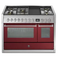 GQ12SF4TMBR STEEL Fornuis 120 cm