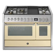 GQ12SF4TMCR STEEL Fornuis 120 cm
