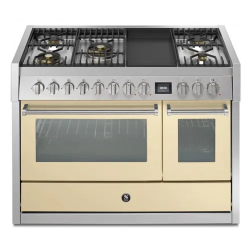 GQ12SF4TMCR STEEL Fornuis 120 cm