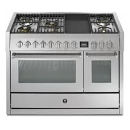 GQ12SF4TMSS STEEL Fornuis 120 cm