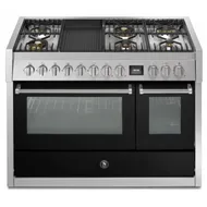 GQ12SF6BBA STEEL Fornuis 120 cm