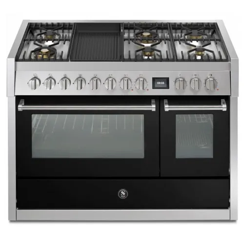 GQ12SF6BBA STEEL Fornuis 120 cm