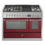 GQ12SF4BMBR STEEL Fornuis 120 cm