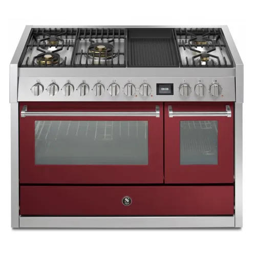 GQ12SF4BMBR STEEL Fornuis 120 cm