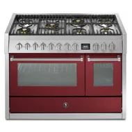 GQ12SF6MBR STEEL Fornuis 120 cm
