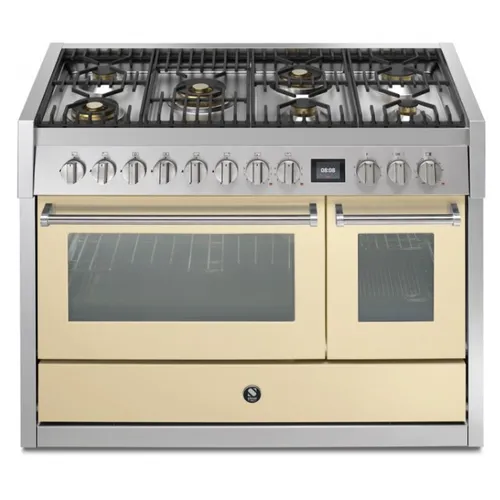 GQ12SF6MCR STEEL Fornuis 120 cm