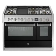 GQ12SF6TBA STEEL Fornuis 120 cm