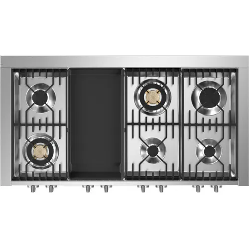 GQ12SF6TBA STEEL Fornuis 120 cm