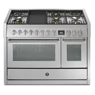 GQ12SF6TSS STEEL Fornuis 120 cm