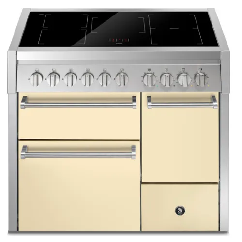 GQ10SFFD5FICR STEEL Fornuis 100 cm