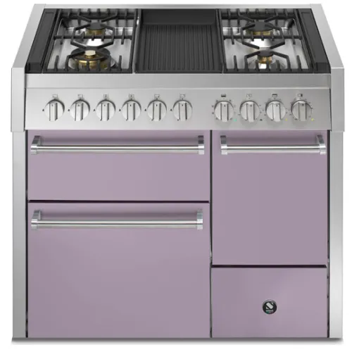 GQ10SFFD4BAA STEEL Fornuis 100 cm
