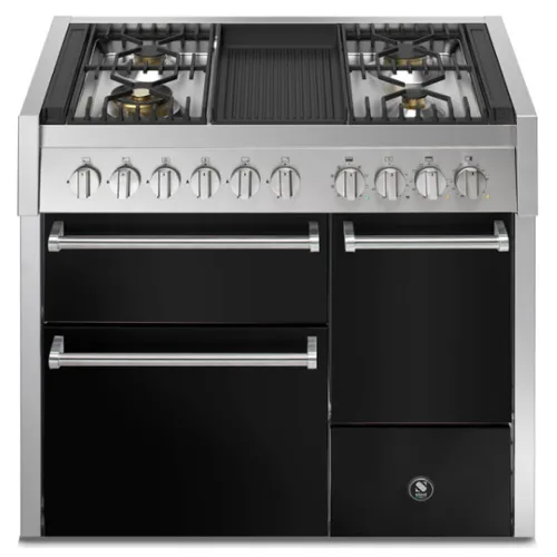 GQ10SFFD4BBA STEEL Fornuis 100 cm