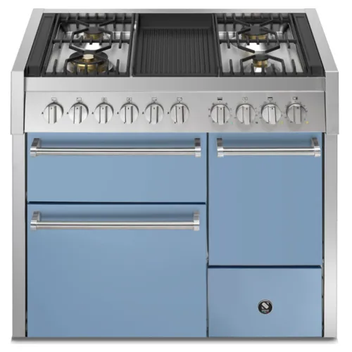 GQ10SFFD4BCE STEEL Fornuis 100 cm