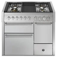 GQ10SFFD4BSS STEEL Fornuis 100 cm