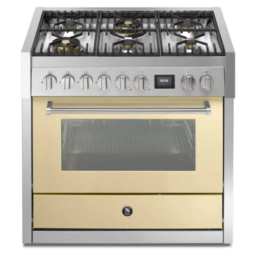 GQ9S6WCR STEEL Fornuis 90 cm