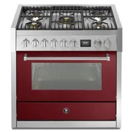 GQ9S4MBR STEEL Fornuis 90 cm
