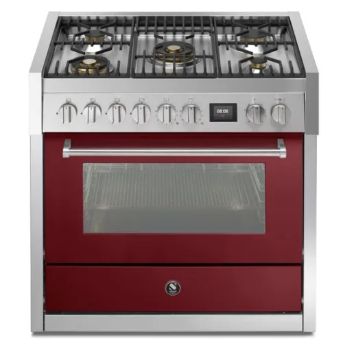 GQ9S4MBR STEEL Fornuis 90 cm
