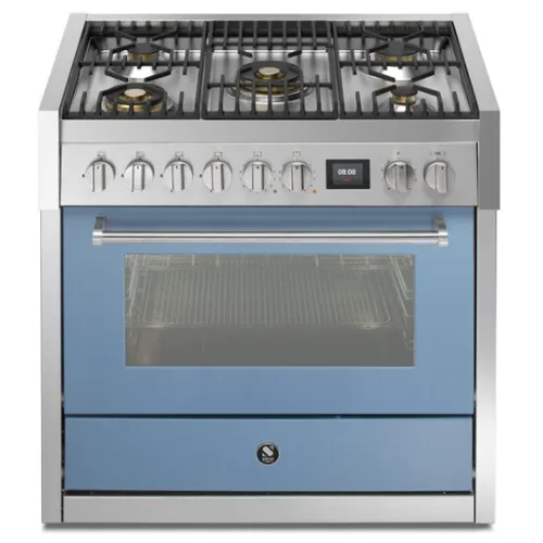 GQ9S4MCE STEEL Fornuis 90 cm