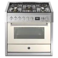 GQ9S4MNA STEEL Fornuis 90 cm