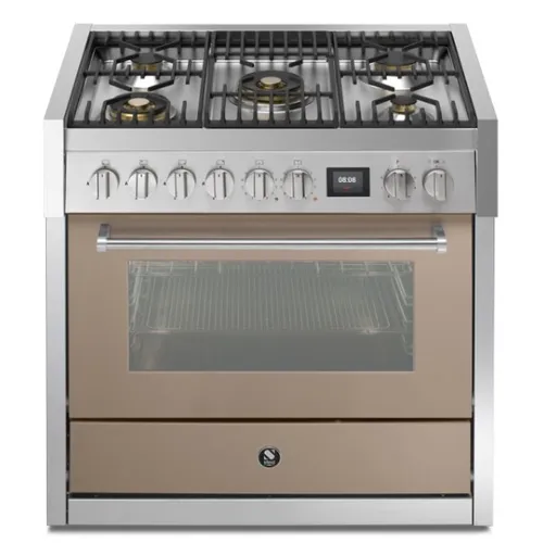 GQ9S4MSA STEEL Fornuis 90 cm