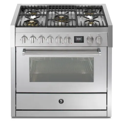 GQ9S4MSS STEEL Fornuis 90 cm