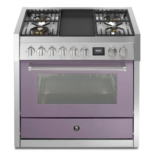GQ9S4TAA STEEL Fornuis 90 cm