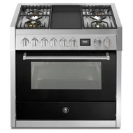 GQ9S4TBA STEEL Fornuis 90 cm