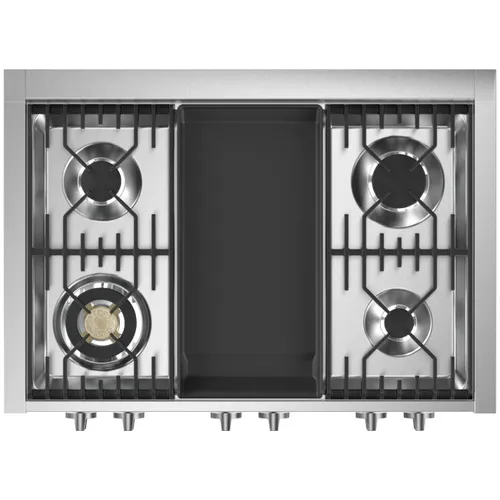 GQ9S4TBA STEEL Fornuis 90 cm