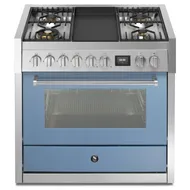 GQ9S4TCE STEEL Fornuis 90 cm