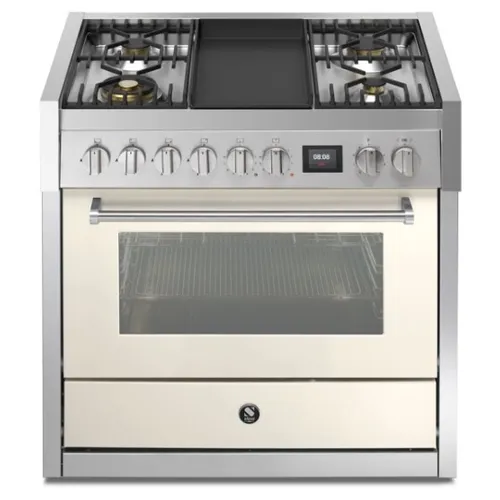 GQ9S4TNA STEEL Fornuis 90 cm