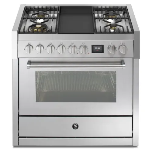 GQ9S4TSS STEEL Fornuis 90 cm