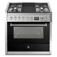 GQ9S4BBA STEEL Fornuis 90 cm
