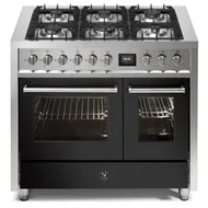 EQ10FF6AN STEEL Fornuis 100 cm