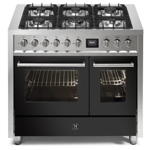 EQ10FF6AN STEEL Fornuis 100 cm