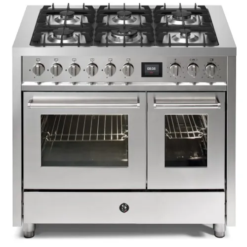 EQ10FF6SS STEEL Fornuis 100 cm