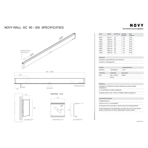 70036 NOVY Verlichting