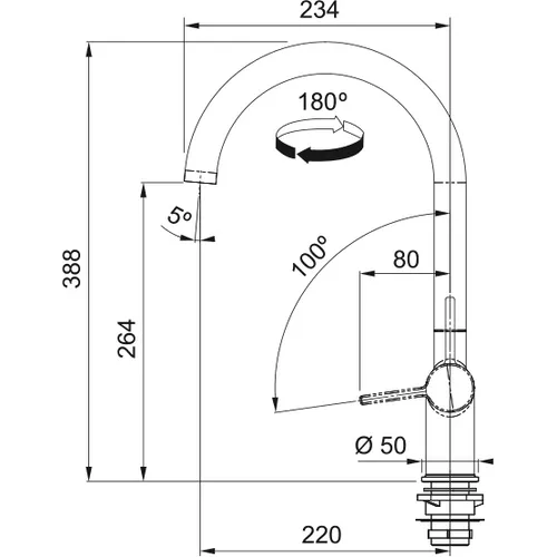 BLL111C1 OPERA Inbouwunit afzuigkap