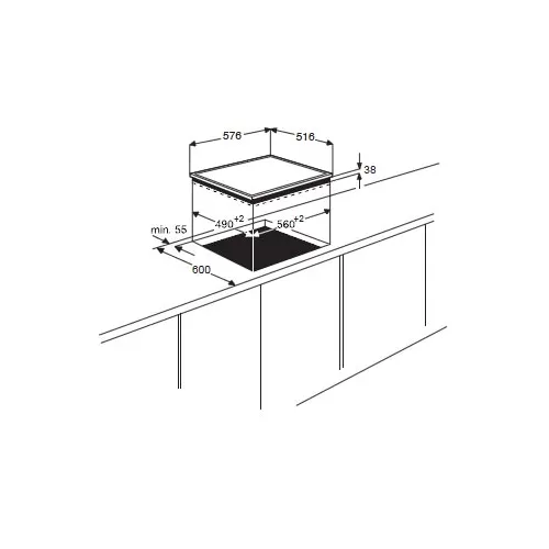 HK634060XB AEG Keramische kookplaat