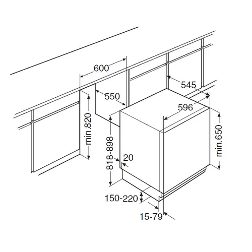 KU1190B ATAG Onderbouw koelkast