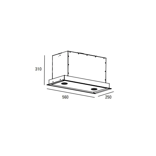 PA07056RZ ABK INNOVENT Geintegreerde afzuigkap