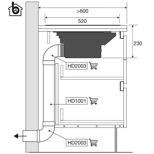 P001CARMEN AIRONE Inbouwunit (motorloos)