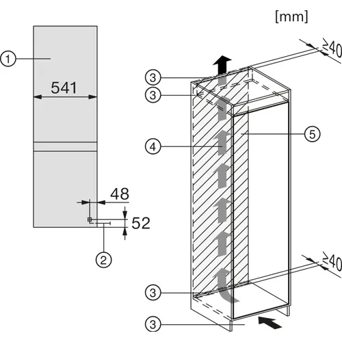 KDN7714E MIELE Inbouw koelkast vanaf 178 cm